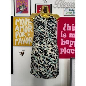 BCBGeneration Strapless Zip-Front Mini Dress – Size 4 – Abstract Print